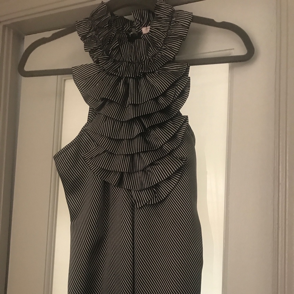 T top with ruffles